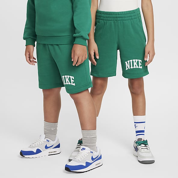 Green nike fleece shorts 2025